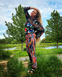 Amelia Pants Red Patch