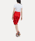 Pleat Skirt in Red Heart Stripe