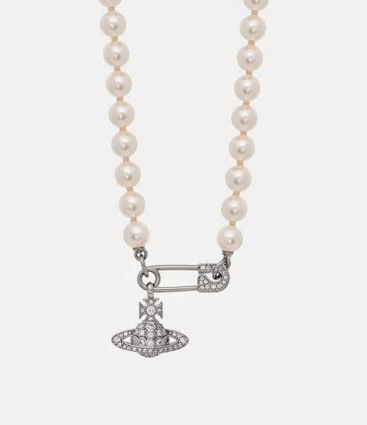 LUCRECE PEARL NECKLACE Silver