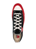 Comme des Garcons Play x Converse Low Top black with red sole