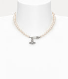 LUCRECE PEARL NECKLACE Silver