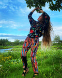 Amelia Pants Red Patch