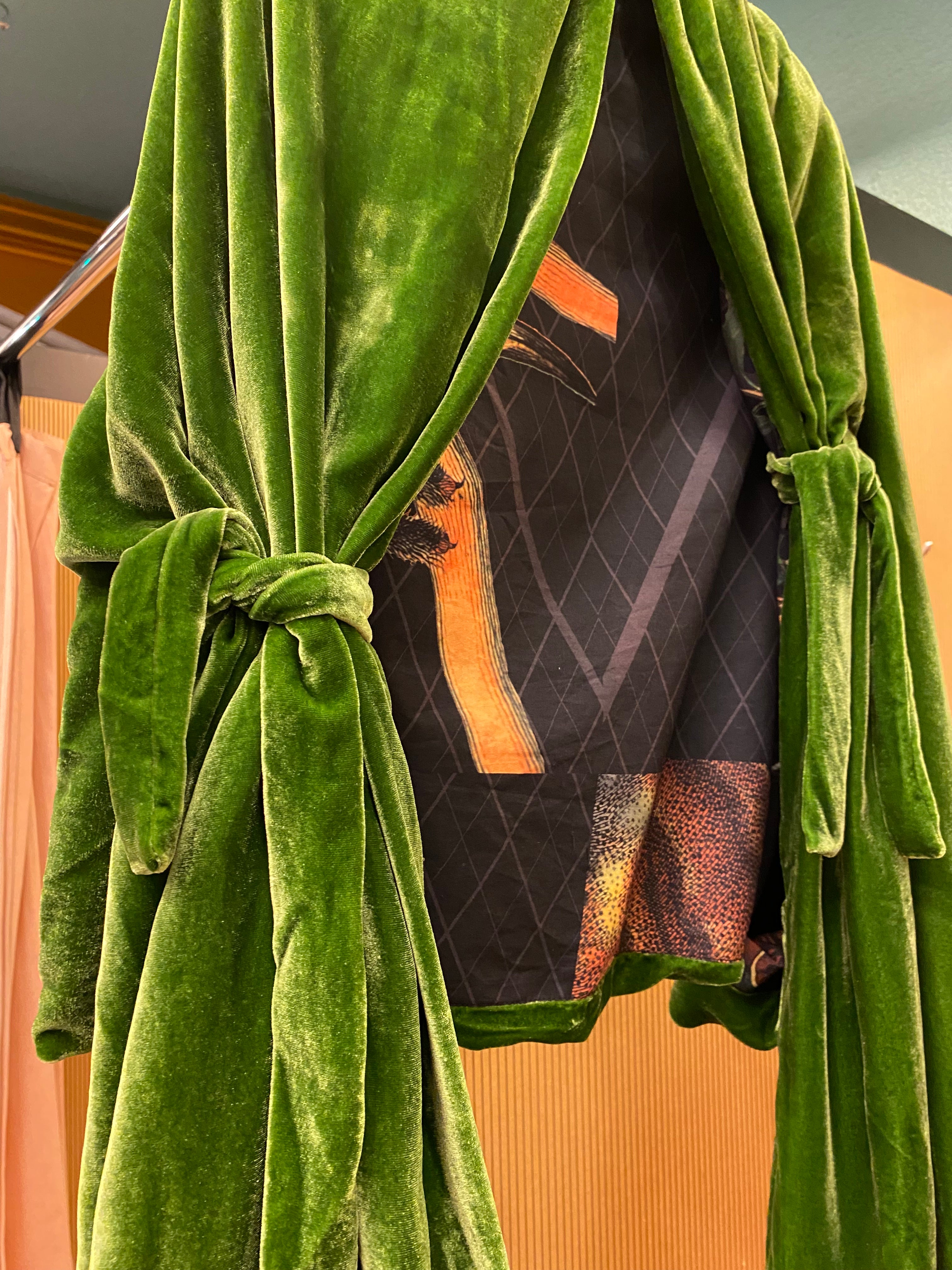 Silkvelvet scarf//sleeves