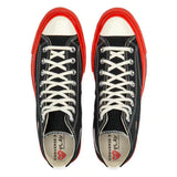 Comme des Garcons Play x Converse High Top black with red sole