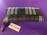Comme des Garçons TARTAN PATCHWORK WALLET - GREEN