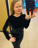 SERENA dress BLACK- velvet version