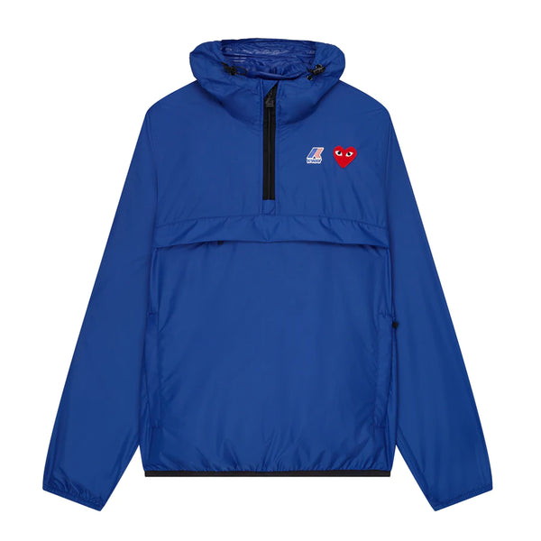 PLAY x K-WAY Half Zip JACKET BLUE