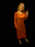 Dress 7- Silksatin BRICK