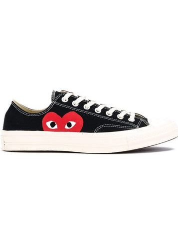 Comme des Garcons Play x Converse Low one Heart Black