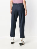 cropped drawstring trousers