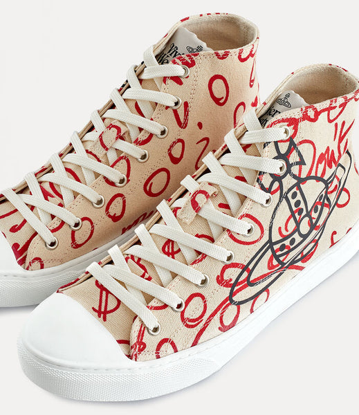 High top PLIMSOL Beige/red