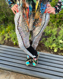 Amelia Pants White Blue