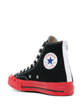 Comme des Garcons Play x Converse High Top black with red sole