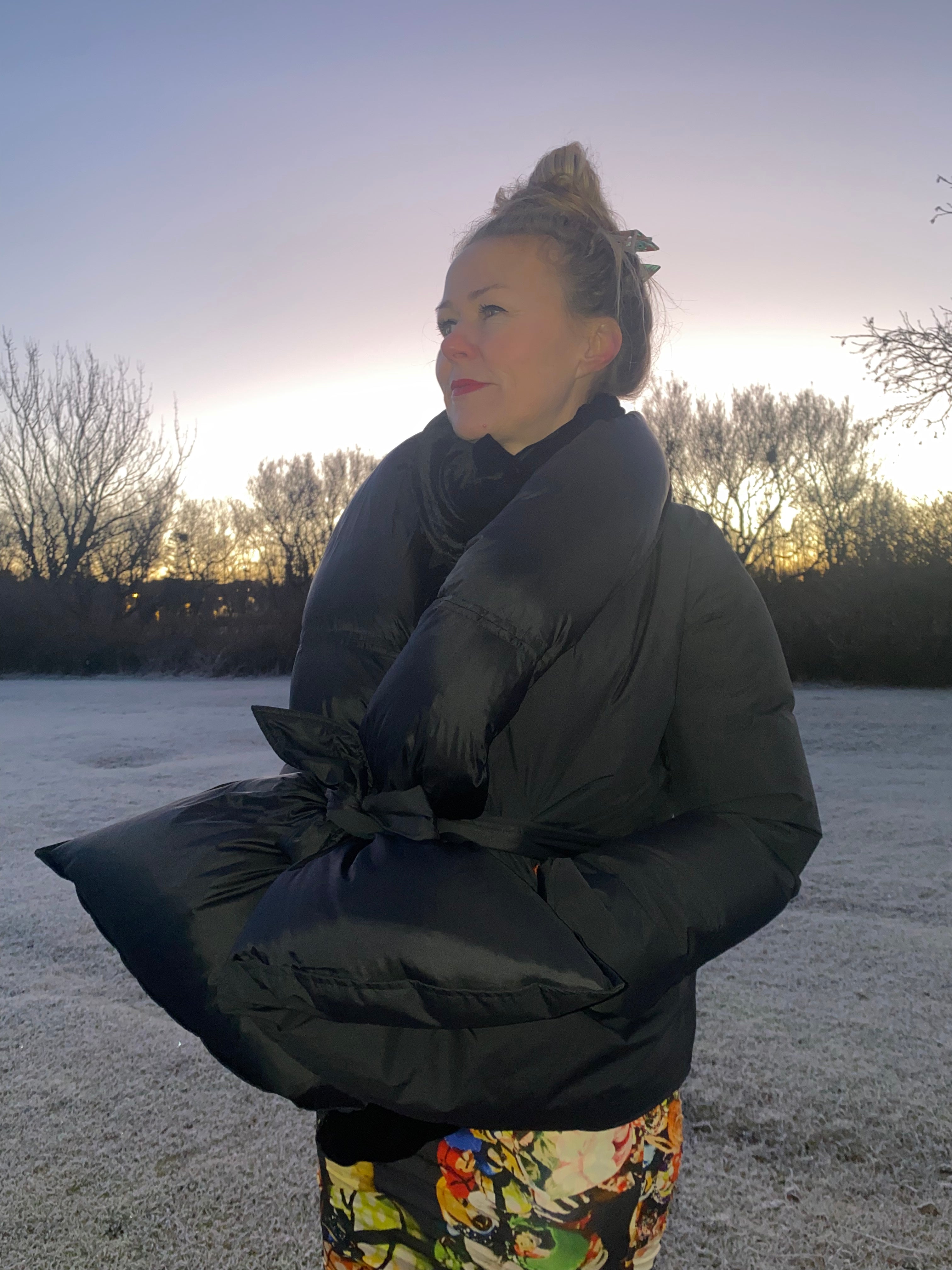 Wanda Down coat Black