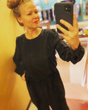 Pleated Ruffle dress - KR2 - black