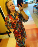 Ursula silkgeorgette Þórsmörk yellow