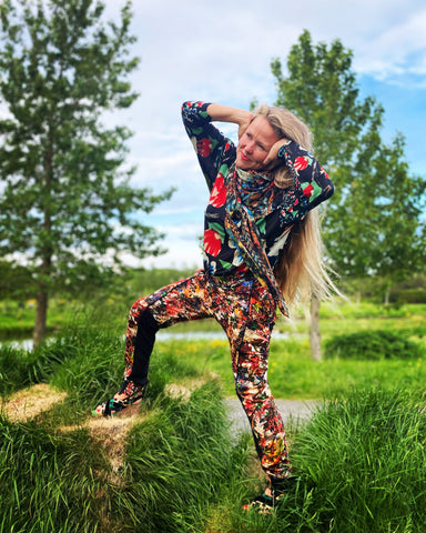 Amelia Pants Þórsmörk red