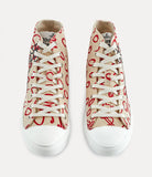 High top PLIMSOL Beige/red