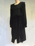Pleated Ruffle dress - KR2 - black