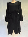Pleated Ruffle dress - KR2 - black