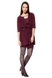 Hattie Bordeaux dress