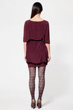 Hattie Bordeaux dress