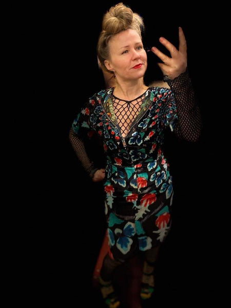 Reversible Silk Velour Dress P3