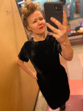Reversible Silk Black Velour Dress