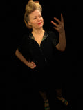Reversible Silk Black Velour Dress