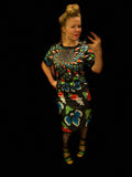 Reversible Silk Black Velour Dress P2