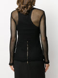 knit mesh top