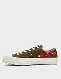Comme des Garcons Play x Converse multi heart low Kaki green
