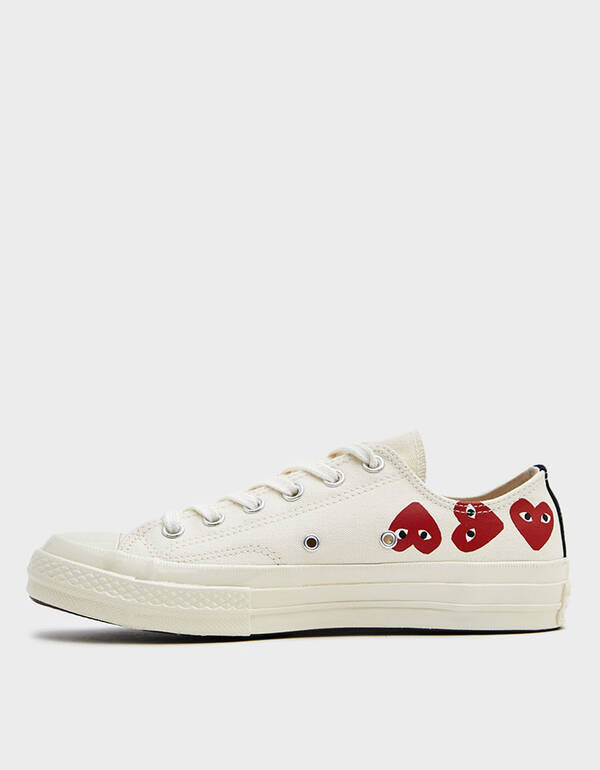 Comme des Garcons Play x Converse multi heart low White