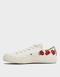 Comme des Garcons Play x Converse multi heart low White