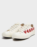 Comme des Garcons Play x Converse multi heart low White