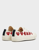 Comme des Garcons Play x Converse multi heart low White