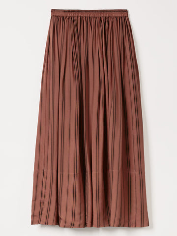 Magda skirt - Terracotta stripe