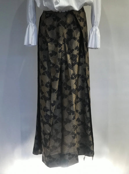 Long Adamant Skirt Beige/Blue