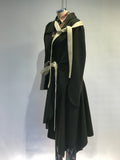 belted asymmetric coat