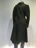 belted asymmetric coat