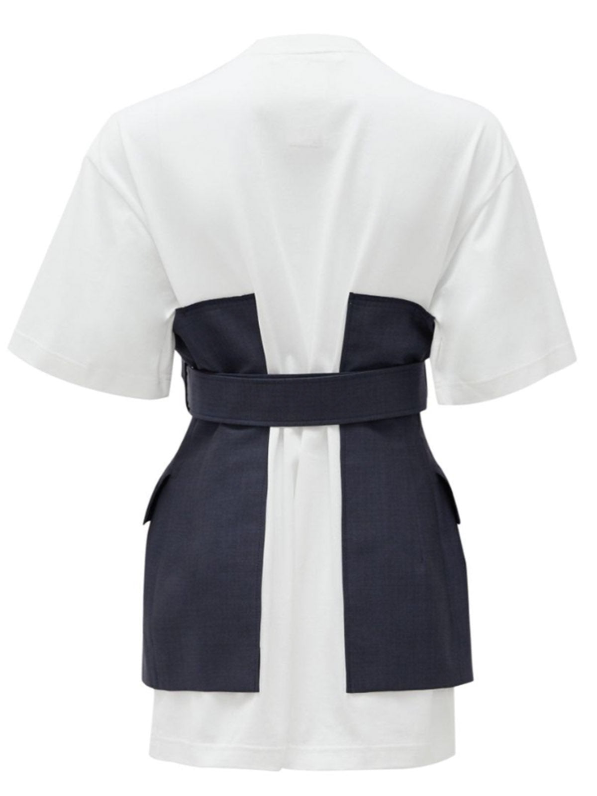Tailored-panel Deconstructed Cotton T-shirt