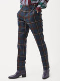 CLASSIC TROUSERS BROWN TARTAN