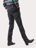 CLASSIC TROUSERS BROWN TARTAN