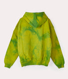 RUGGED ZIP HOODIE LIME GREEN TIE-DYE