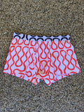 SQUIGGLE JERSEY BOXER - White/Red