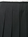 frayed waist pleated skirt