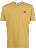COMME DES GARÇONS PLAY heart application T-shirt
