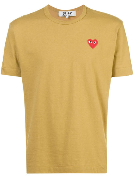 COMME DES GARÇONS PLAY heart application T-shirt