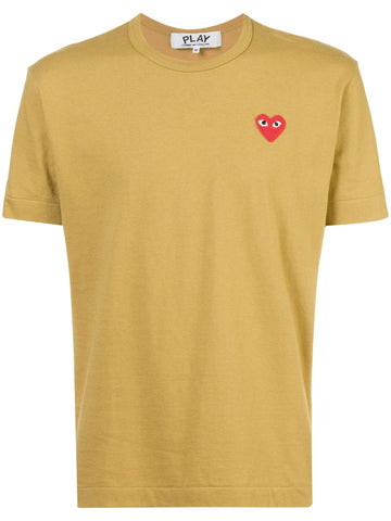 COMME DES GARÇONS PLAY heart application T-shirt