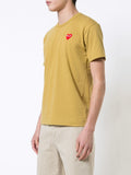 COMME DES GARÇONS PLAY heart application T-shirt